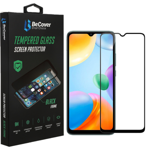 Стекло защитное BeCover Poco C40 Black (708170)