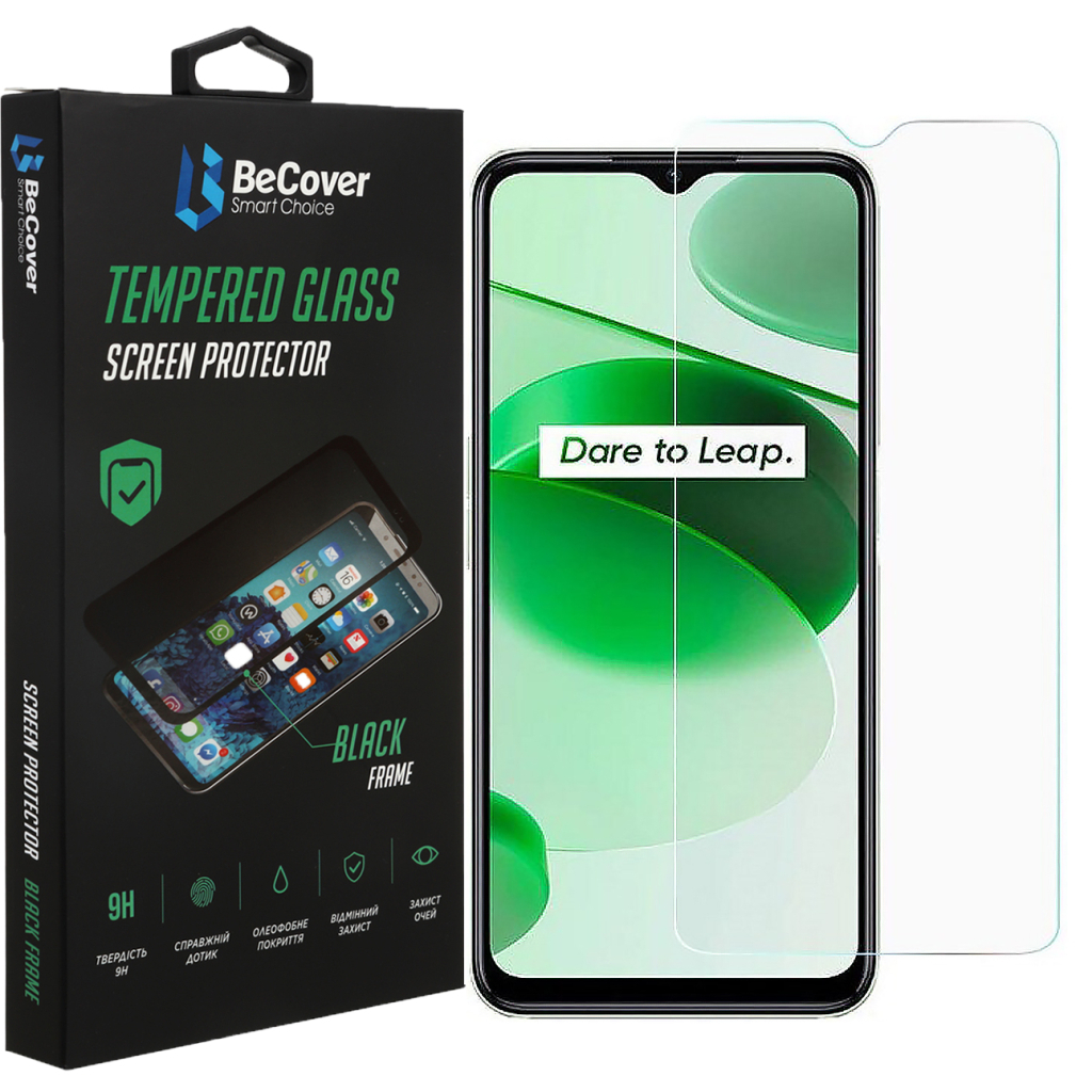 Стекло защитное BeCover Realme C35 3D Crystal Clear Glass (708129)