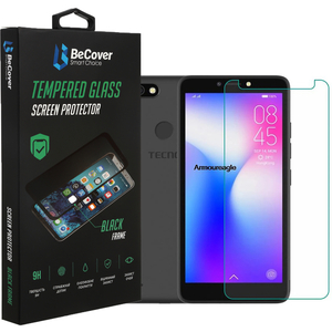 Стекло защитное BeCover Tecno POP 2F 3D Crystal Clear Glass (708131)