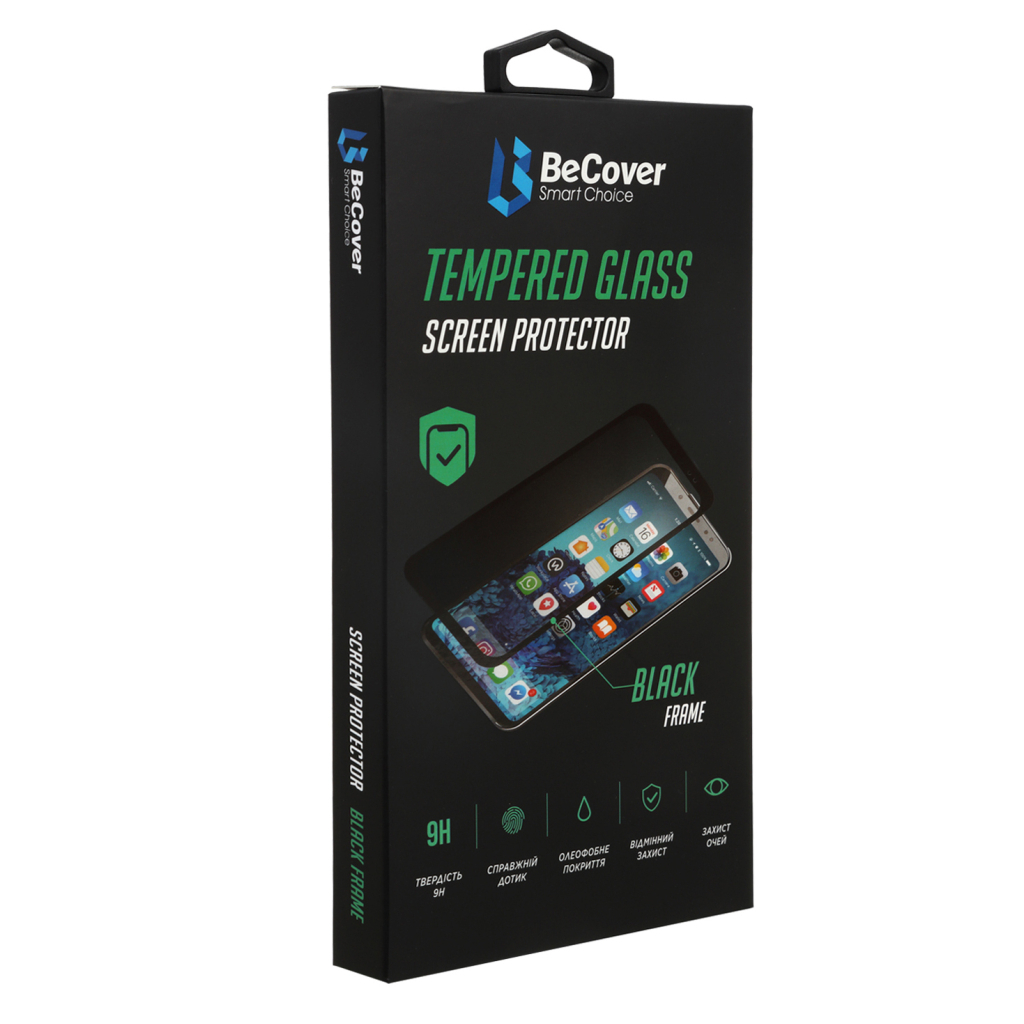 Стекло защитное BeCover Tecno Spark 8C (KG5n) Black (708161) - 3
