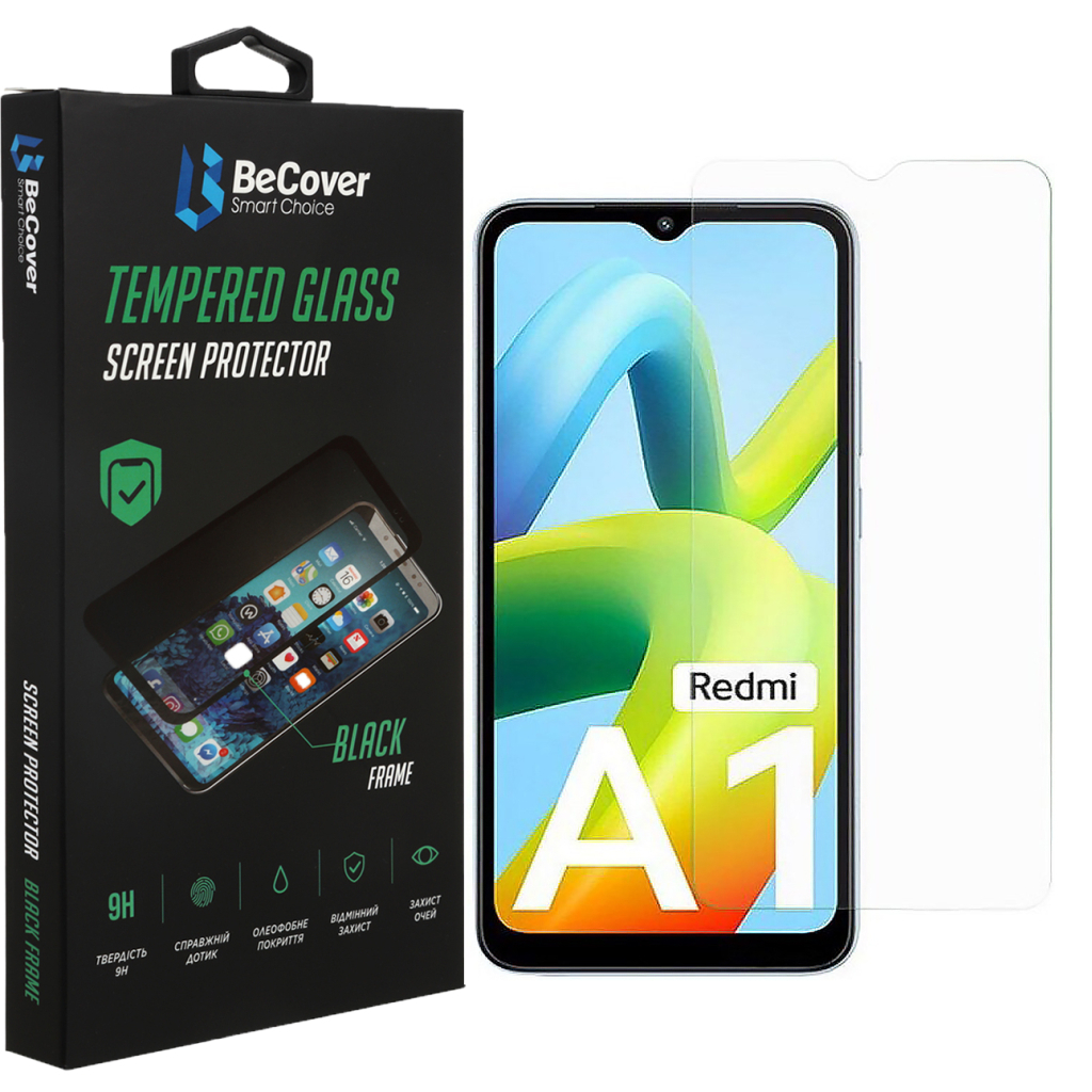 Стекло защитное BeCover Xiaomi Redmi A1 3D Crystal Clear Glass (708126)