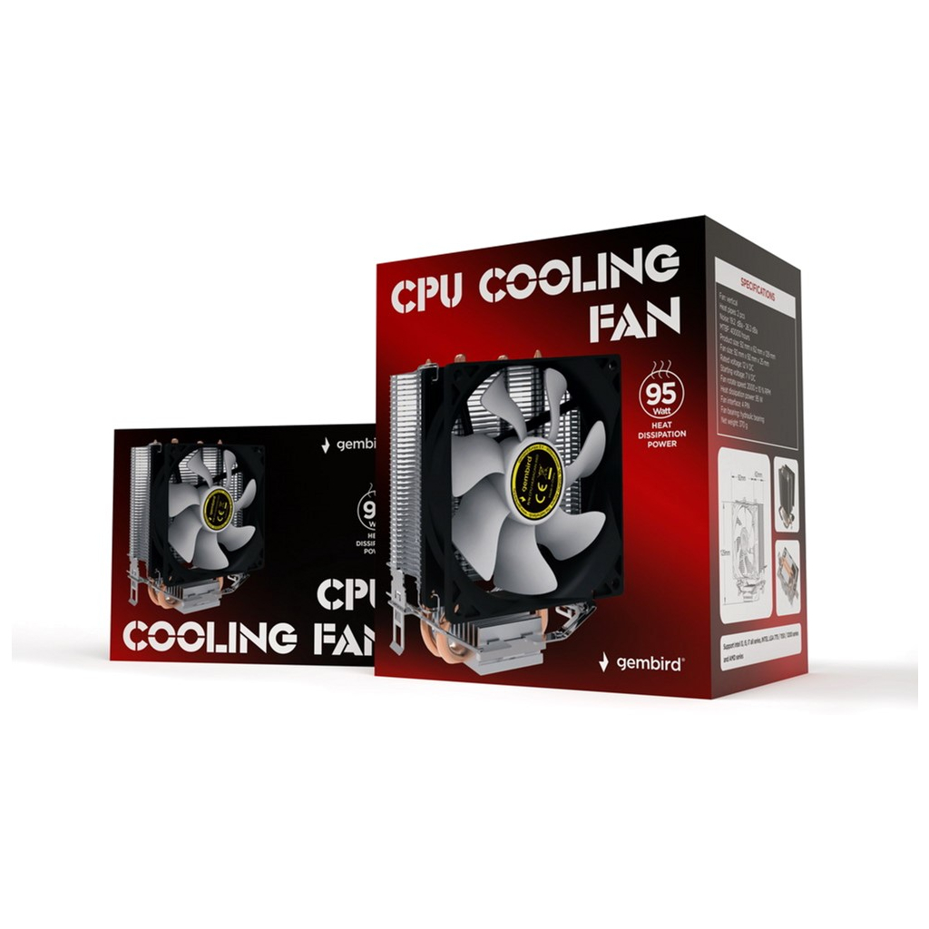 Кулер для процессора Gembird CPU-HURACAN-X60 - 6