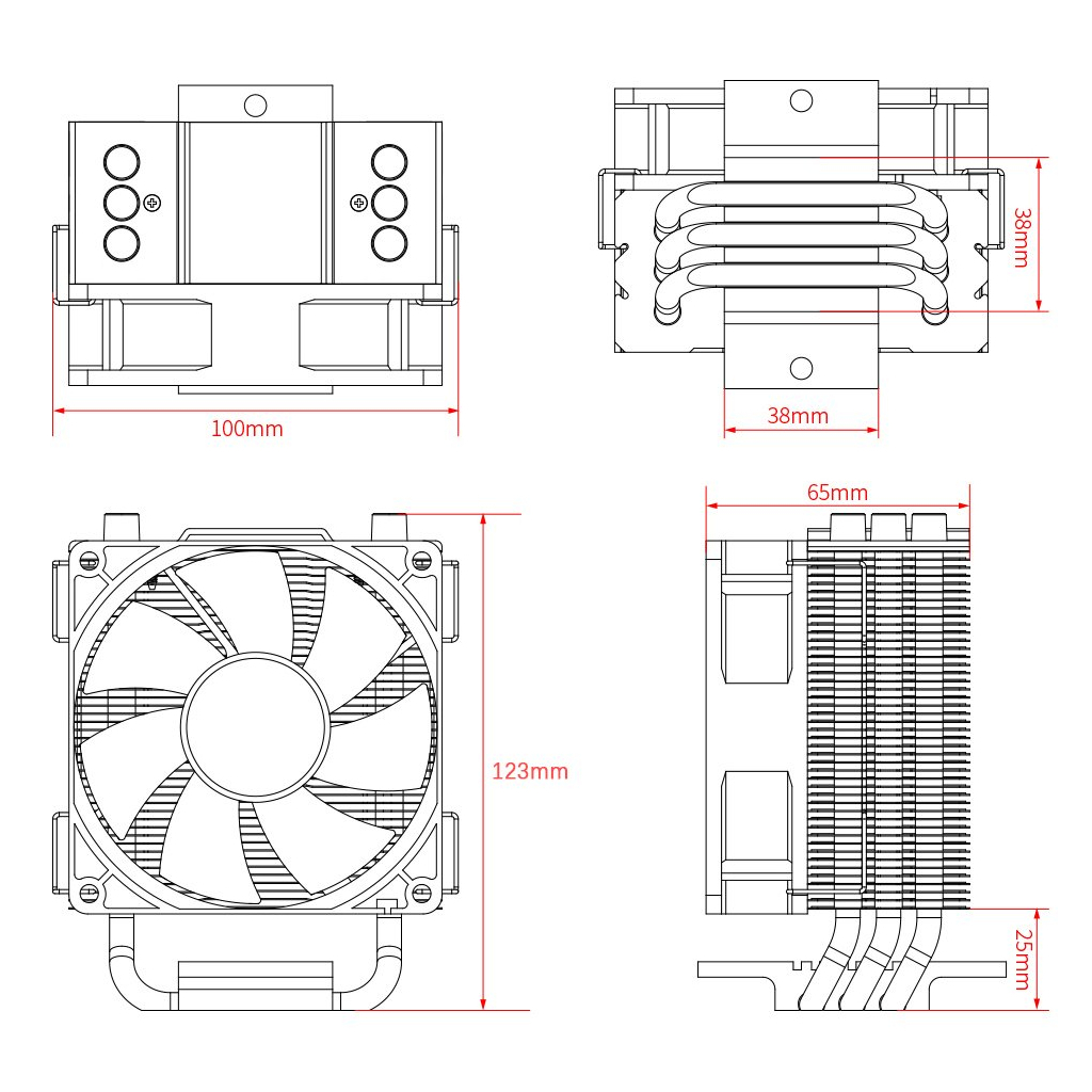 Кулер для процессора ID-Cooling SE-903-XT - 4