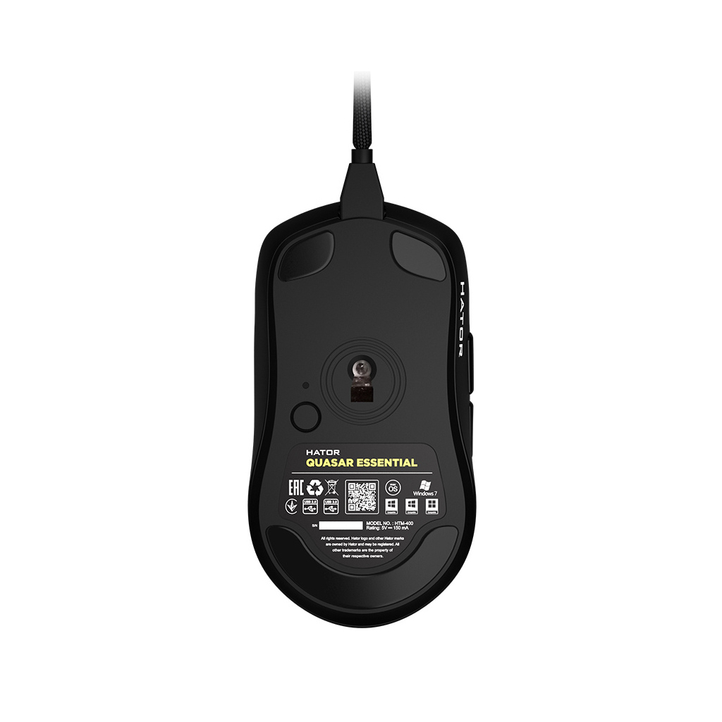 Мышка Hator Quasar Essential USB Black (HTM-400) - 5