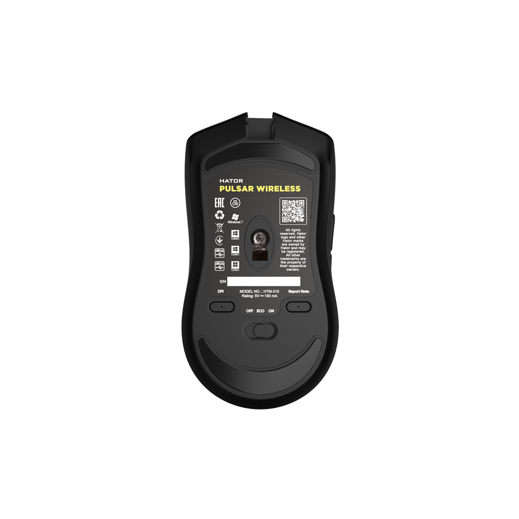 Мышка Hator Pulsar Wireless Black (HTM-315) - 5
