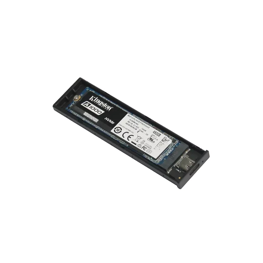 Карман внешний AgeStar M2 SATANVME metal black (31UBVS6C (Black)) - 2