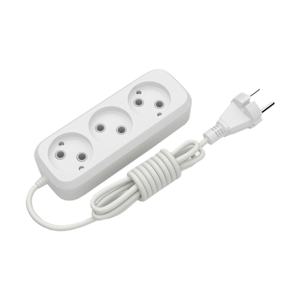 Сетевой удлинитель Electrum C-ES-1786 3.0m, 3 роз, white (C-ES-1786) Сетевой удлинитель Electrum C-ES-1786 3.0m, 3 роз, white (C-ES-1786)