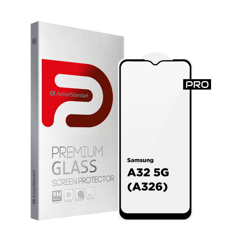Стекло защитное Armorstandart Pro Samsung A32 5G (A326) Black (ARM63520)