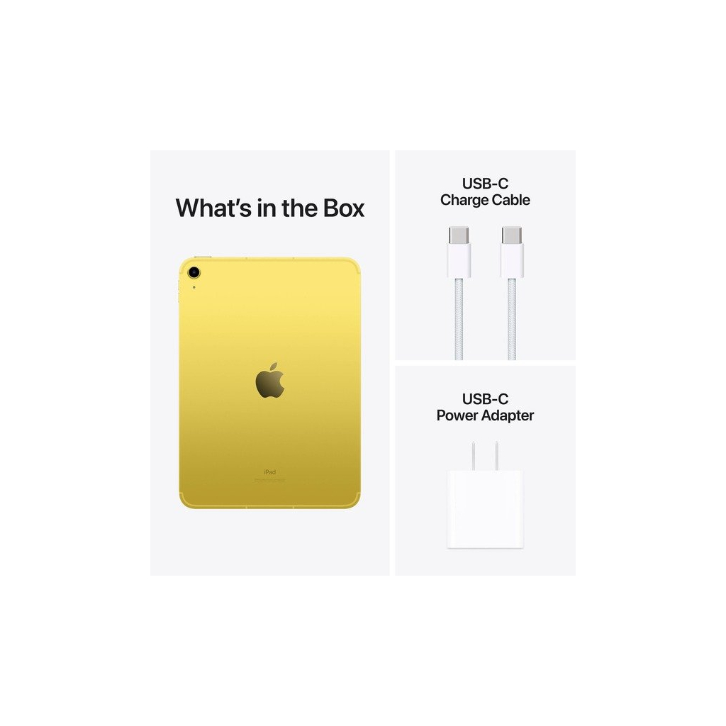 Планшет Apple iPad 10.9" 2022 WiFi + LTE 64GB Yellow (10 Gen) (MQ6L3RK/A) - 1