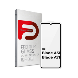 Стекло защитное Armorstandart Full Glue ZTE Blade A51 / A71 Black (ARM65500)