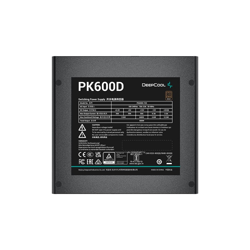 Блок питания Deepcool 600W PK600D (R-PK600D-FA0B-EU) - 2