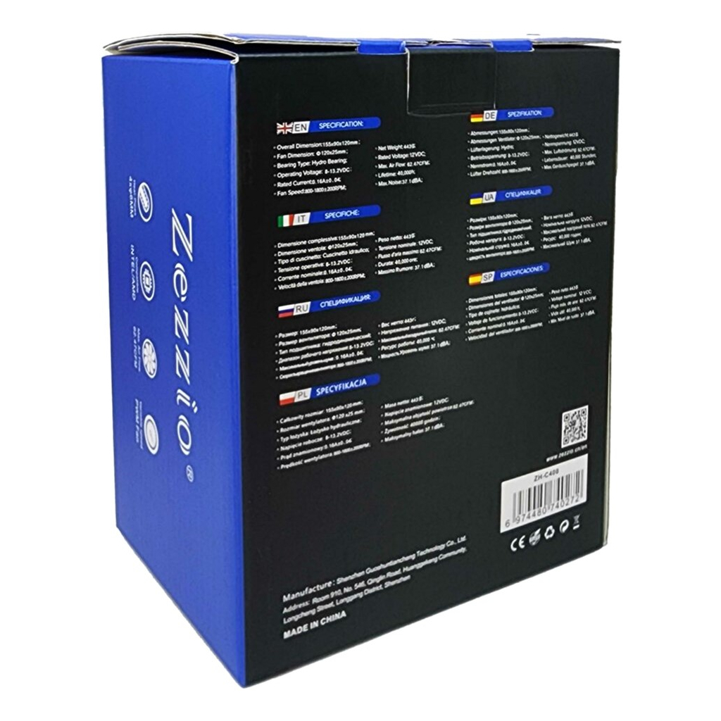 Кулер для процессора Zezzio ZH-C400 - 7