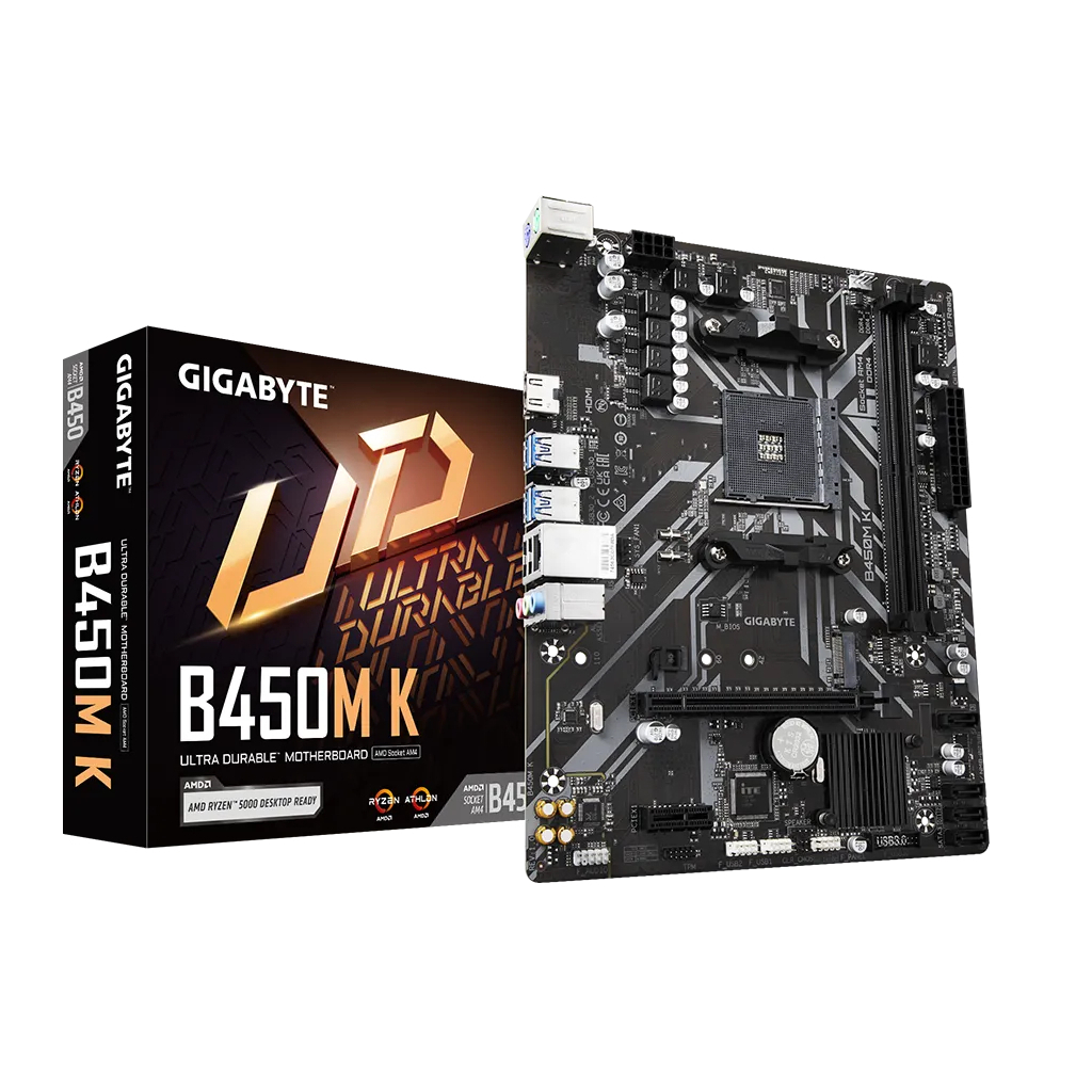 Материнская плата GIGABYTE B450M K