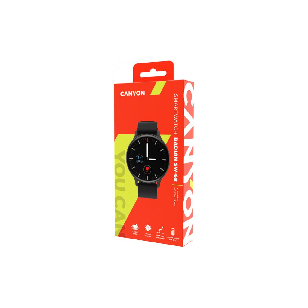 Смарт-часы Canyon CNS-SW68BB Badian Black (CNS-SW68BB) - 7
