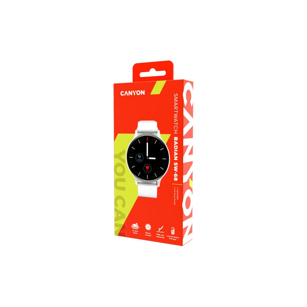 Смарт-часы Canyon CNS-SW68SS Badian Silver (CNS-SW68SS) - 7