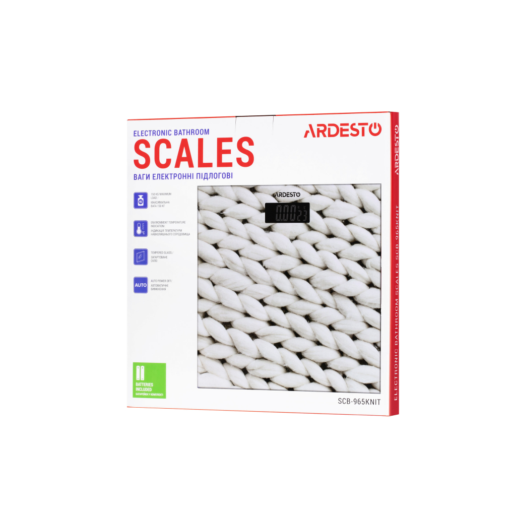 Весы напольные Ardesto SCB-965KNIT - 5