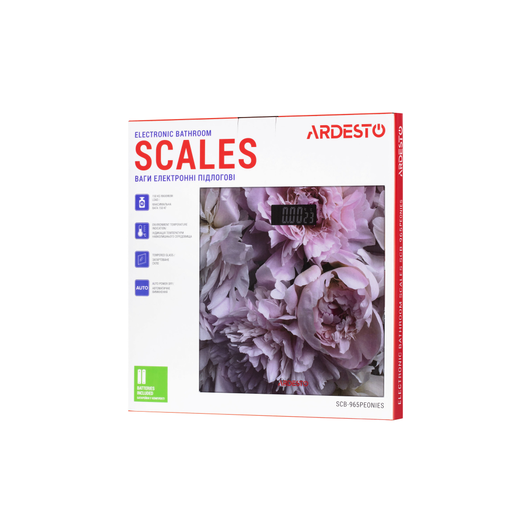 Весы напольные Ardesto SCB-965PEONIES - 5