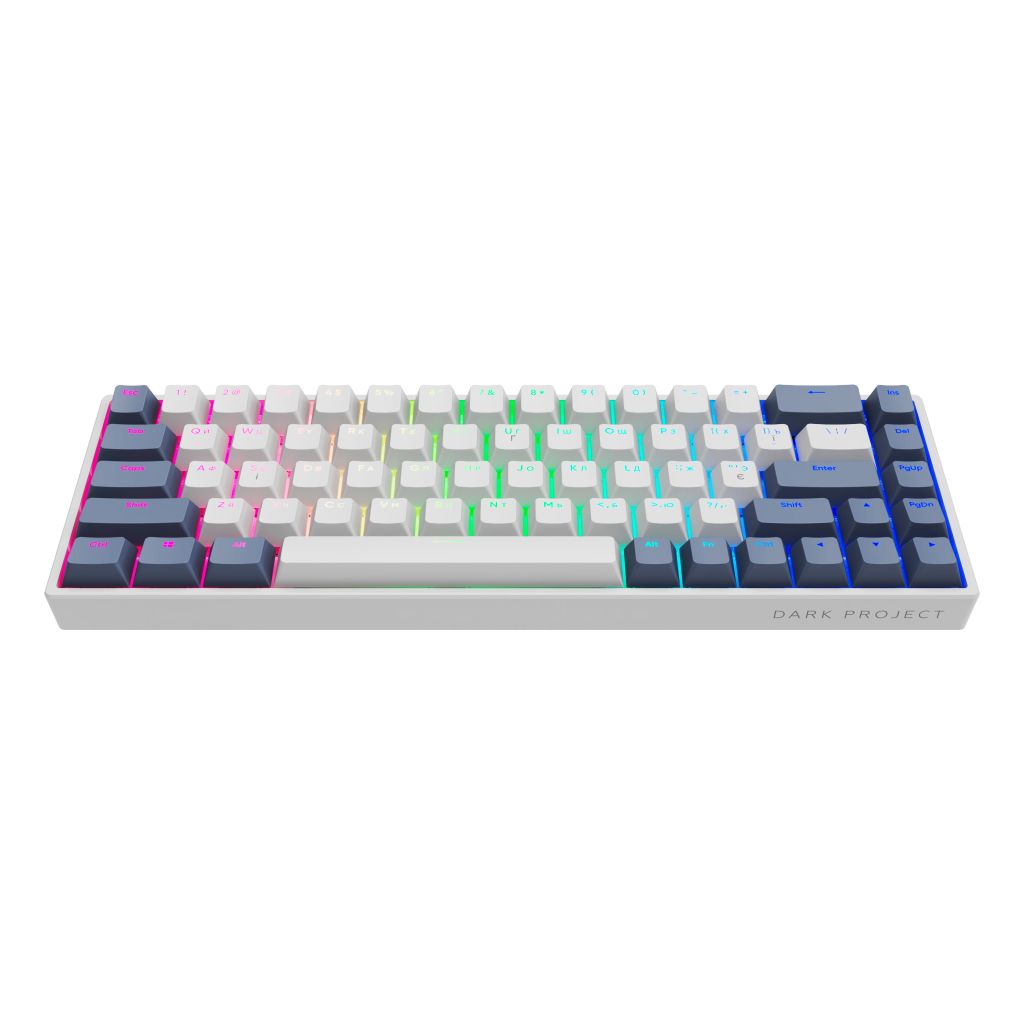Клавиатура Dark Project One KD68B PBT Mechanical G3ms Sapphire Black/White (DP-KD-68B-104700-GMT)