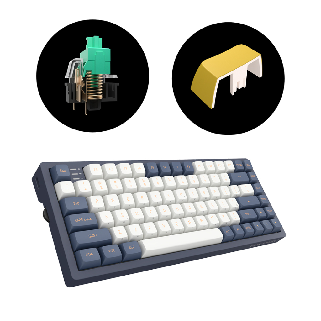 Клавиатура Dark Project KD83A PBT Mechanical G3ms Sapphire Blue/White (DP-KD-83A-004500-GMT) - 3