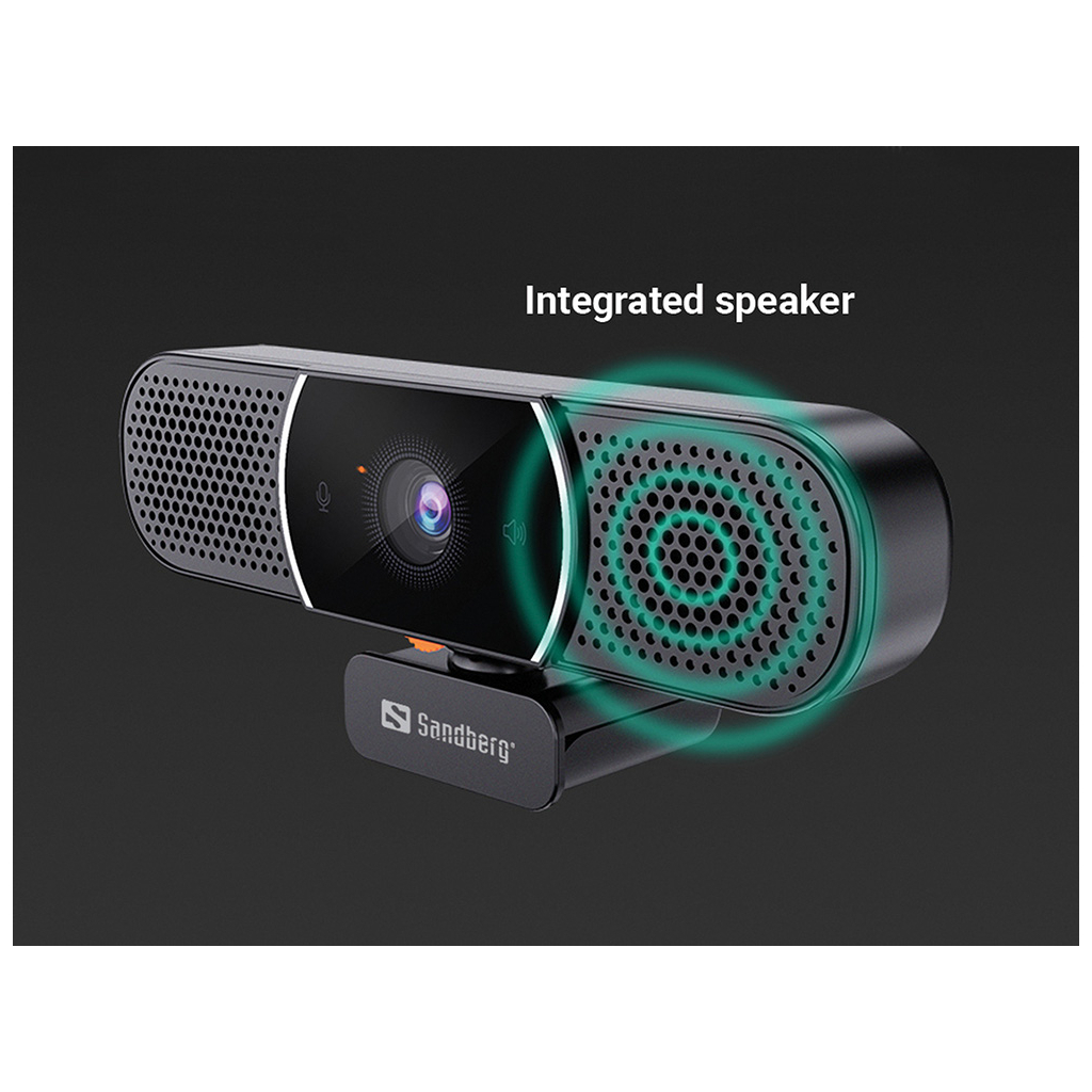 Веб-камера Sandberg All-in-1 Webcam 2K HD Speaker Black (134-37) - 5