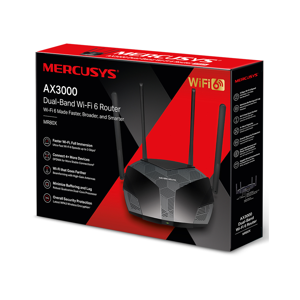 Маршрутизатор Mercusys MR80X - 4