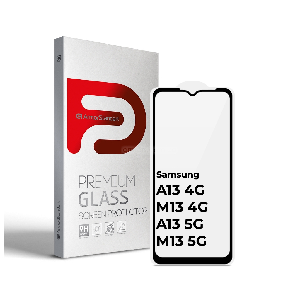 Стекло защитное Armorstandart Full Glue Samsung A13 4G/ M13 4G/ A13 5G/ M13 5G Black (ARM63211)