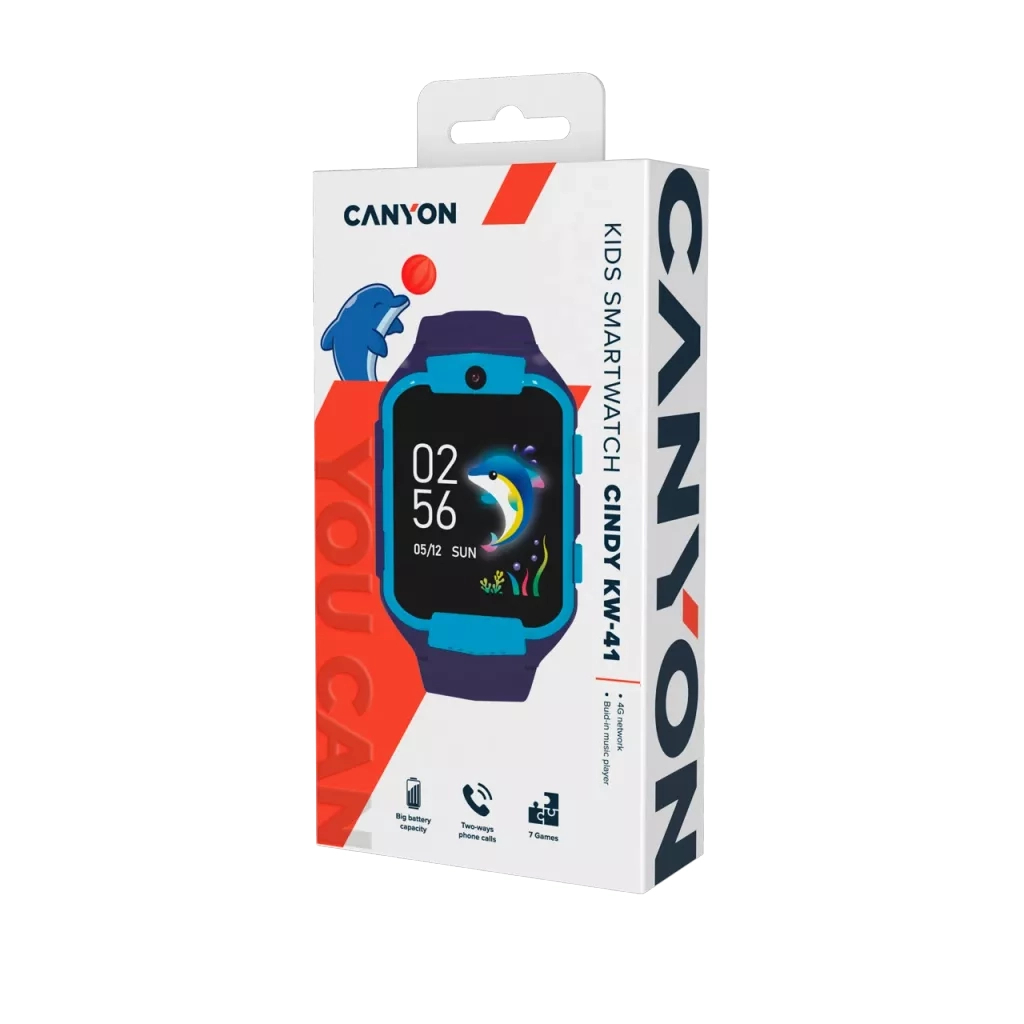 Смарт-часы Canyon CNE-KW41BL "Cindy" Kids Watch Blue (CNE-KW41BL) - 3