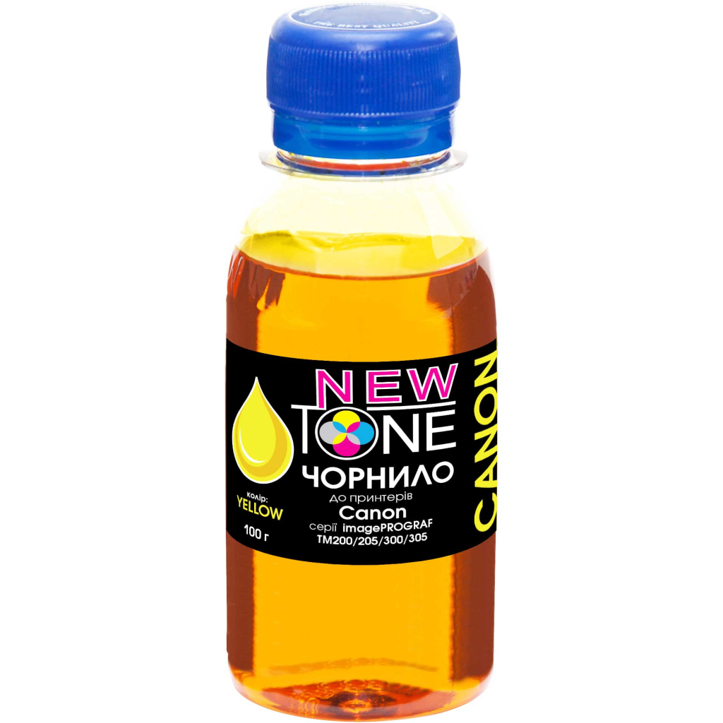 Чернила NewTone Canon iPF TM-200/305 100г Yellow Pigm. (NT.PFI120Y-2)