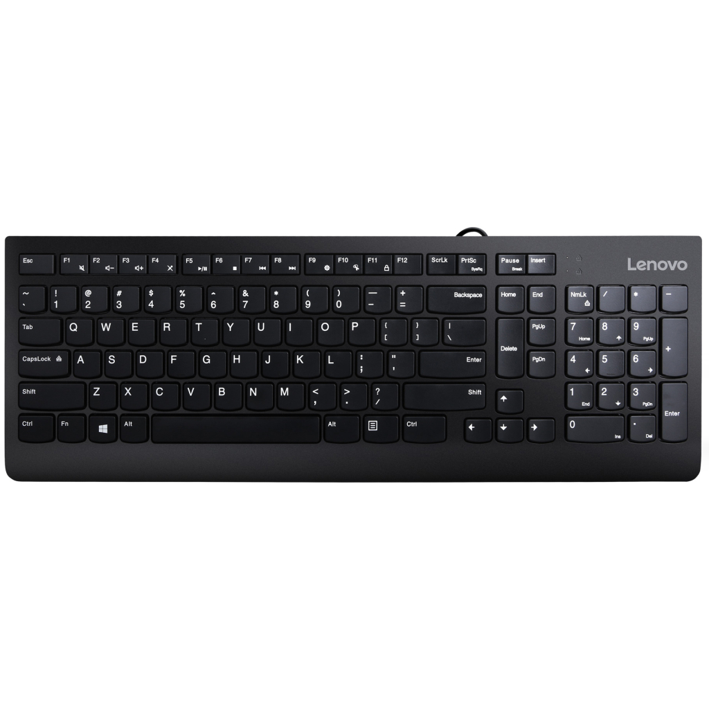 Клавиатура Lenovo 300 USB Ua Black (GY41D64869)