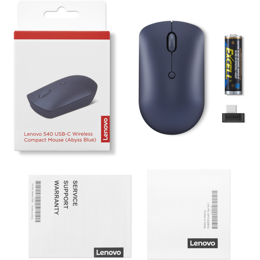 Мышка Lenovo 540 USB-C Wireless Abyss Blue (GY51D20871) - 6