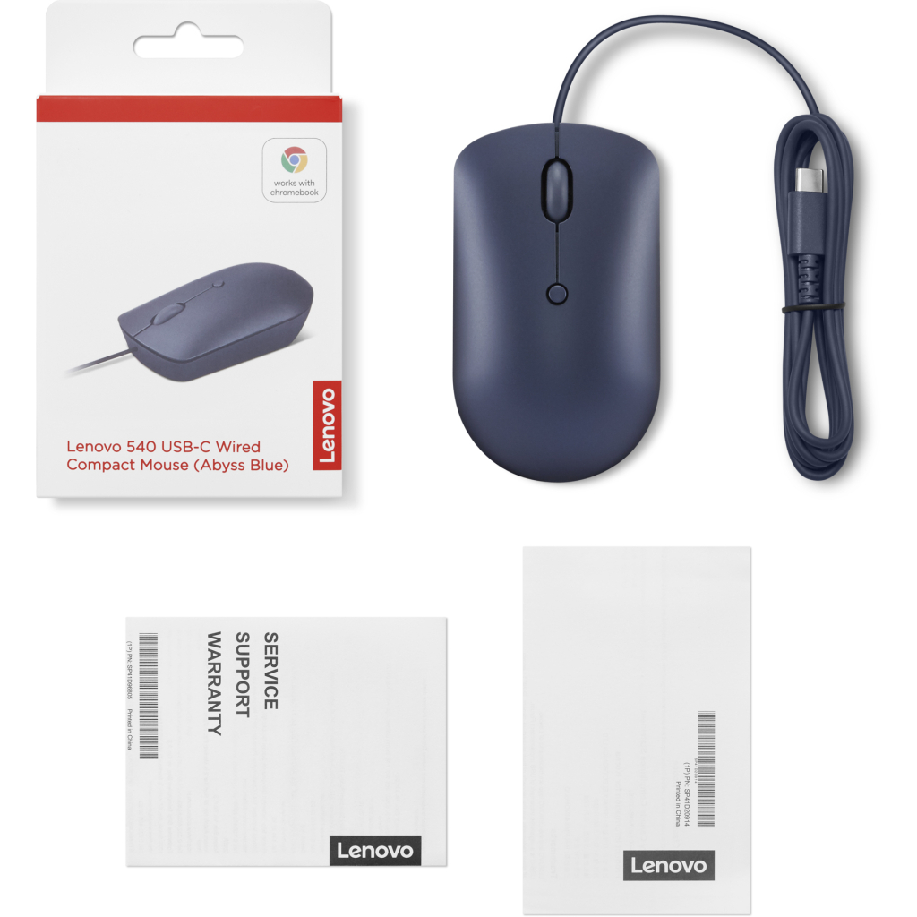 Мышка Lenovo 540 USB-C Wired Abyss Blue (GY51D20878) - 5