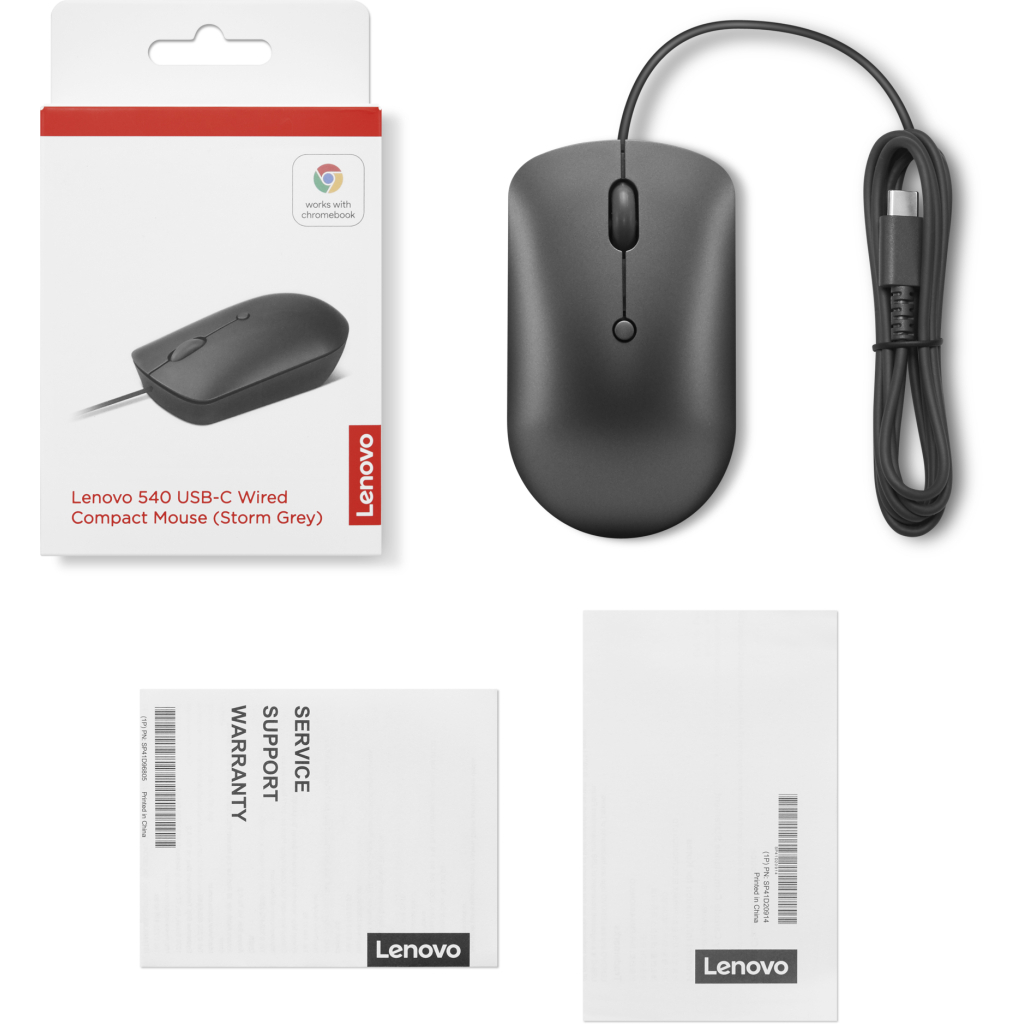 Мышка Lenovo 540 USB-C Wired Storm Grey (GY51D20876) - 5