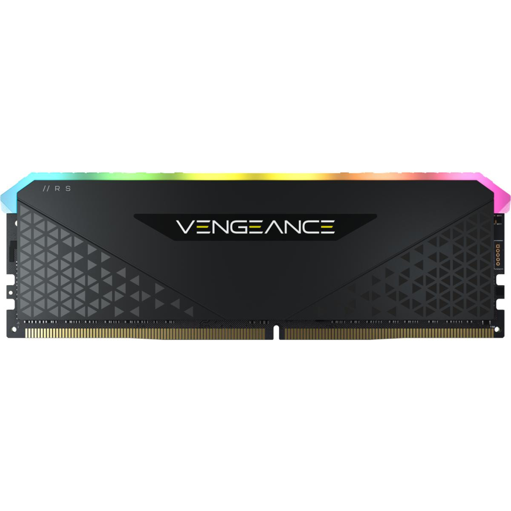 Модуль памяти для компьютера DDR4 16GB 3200 MHz Vengeance RGB RS Black Corsair (CMG16GX4M1E3200C16) - 2