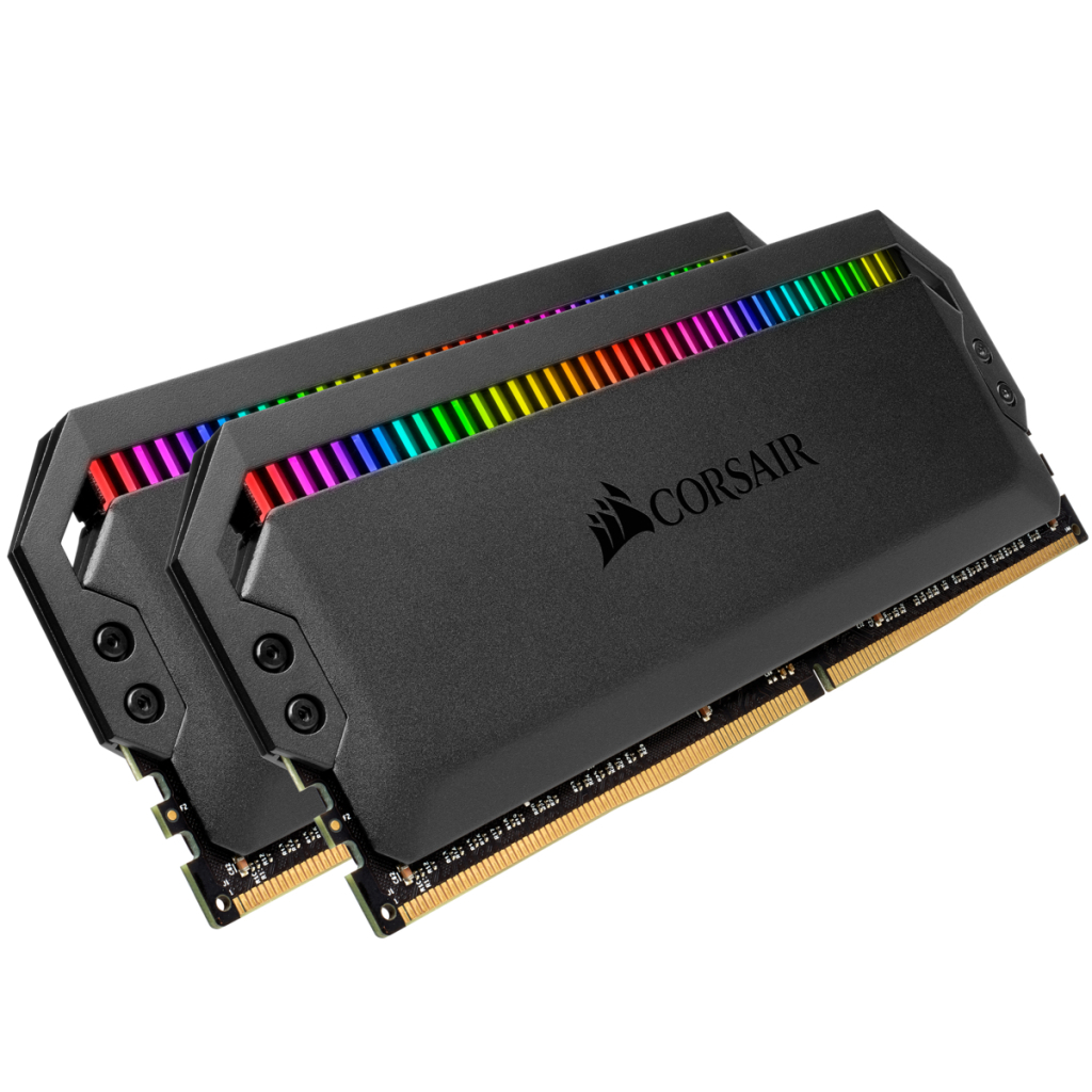 Модуль памяти для компьютера DDR4 32GB (2x16GB) 3200 MHz Dominator Platinum RGB Black Corsair (CMT32GX4M2C3200C16) - 2