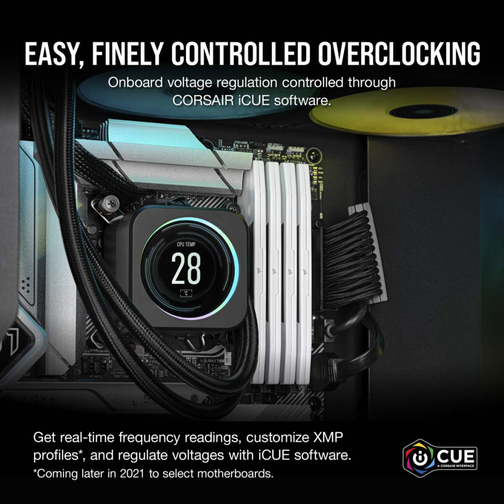 Модуль памяти для компьютера DDR5 32GB (2x16GB) 5200 MHzVengeance White Corsair (CMK32GX5M2B5200C40W) - 3