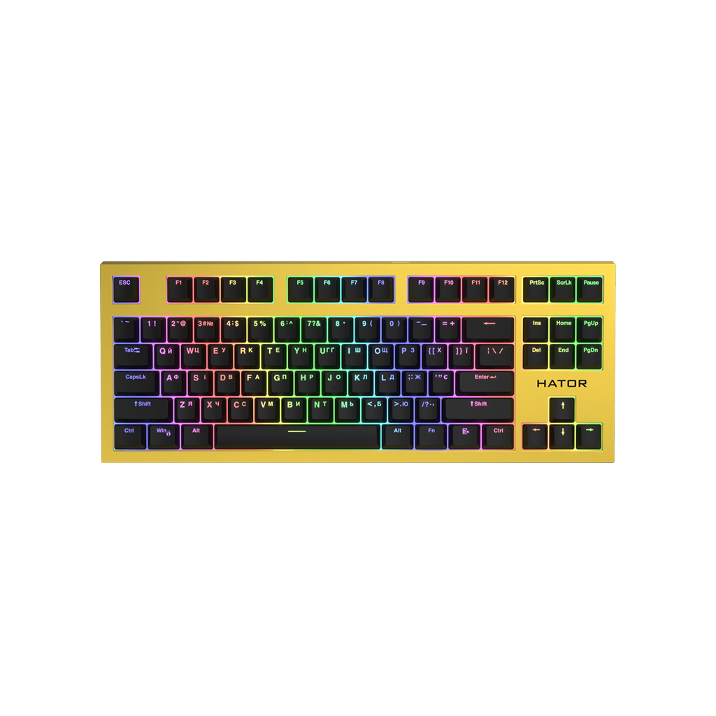Клавиатура Hator Skyfall TKL PRO Wireless Yellow (HTK-668)