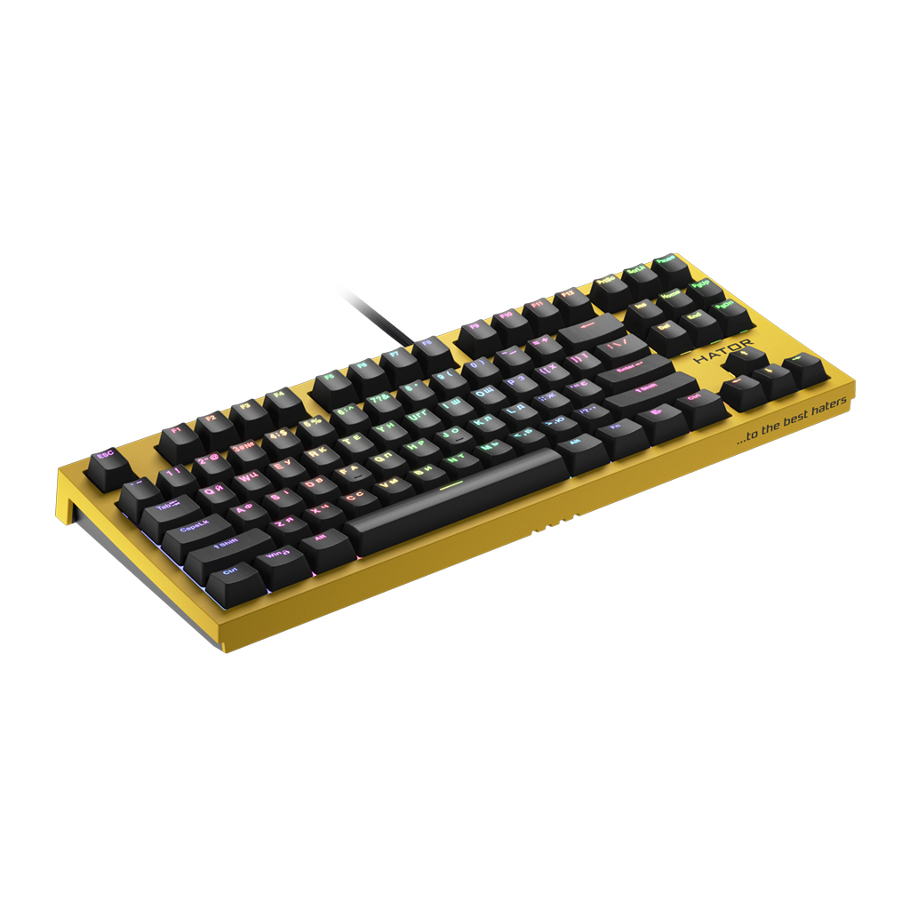 Клавиатура Hator Skyfall TKL PRO USB Yellow (HTK-657) - 2