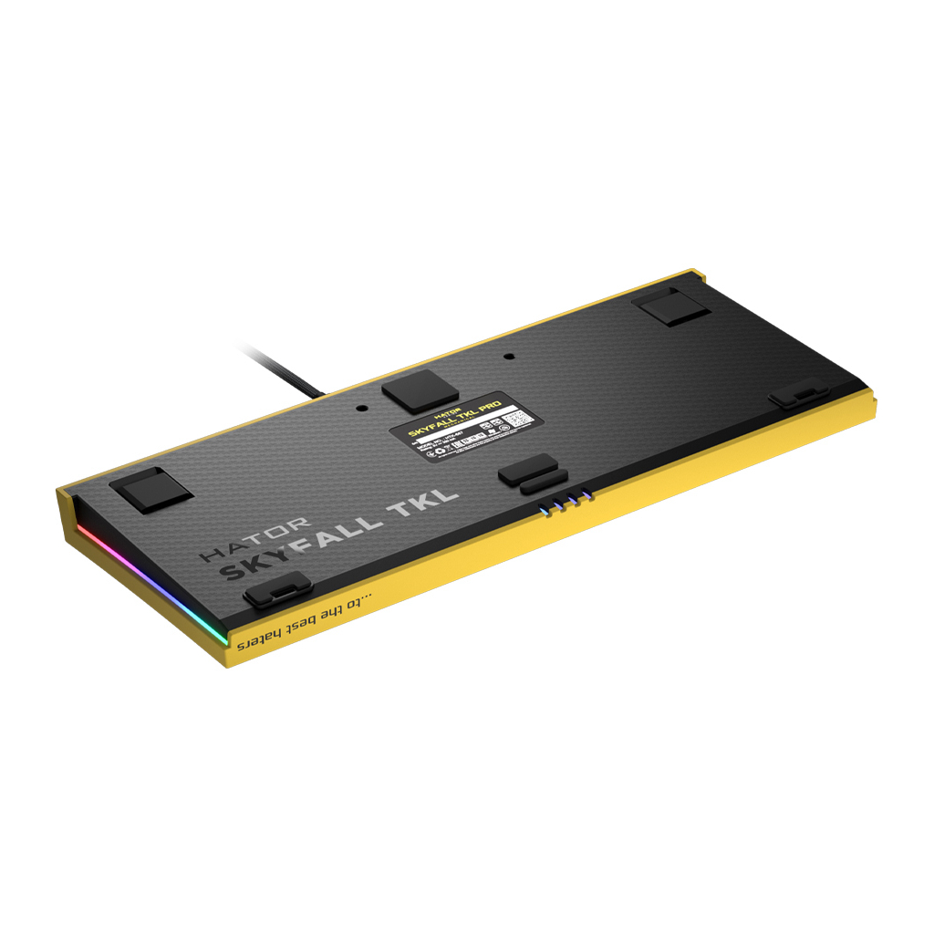 Клавиатура Hator Skyfall TKL PRO USB Yellow (HTK-657) - 4