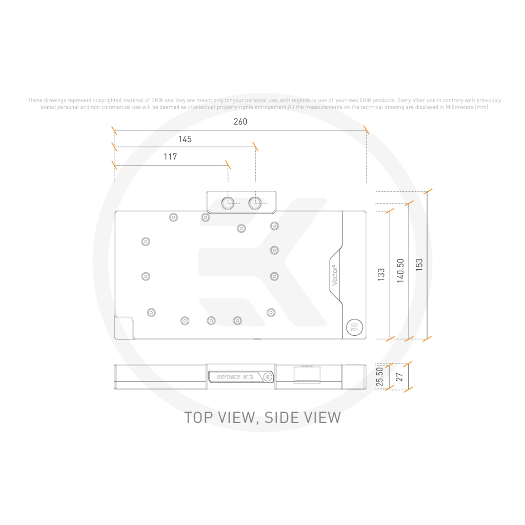 Водоблок Ekwb EK-Quantum Vector Strix/TUF RTX 4090 D-RGB - Nickel + Plexi (3831109901243) - 2