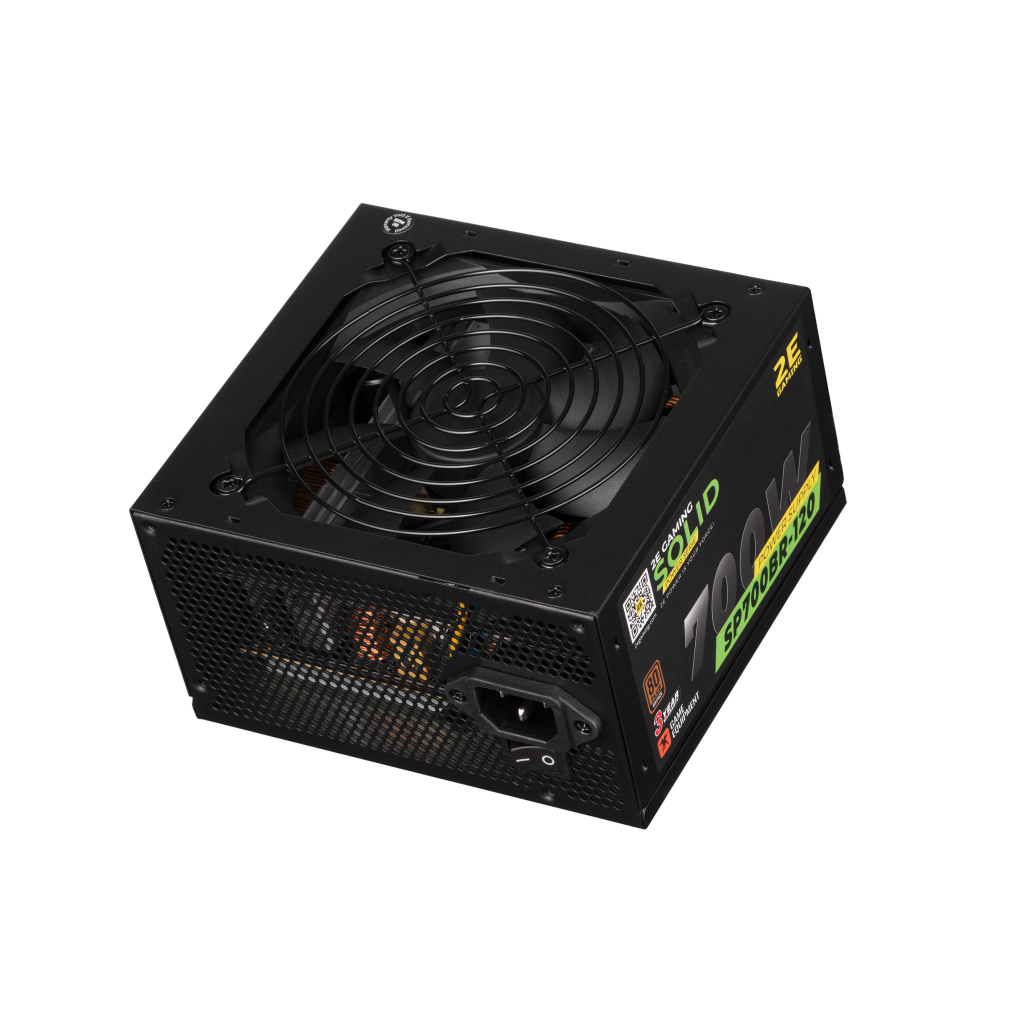 Блок питания 2E GAMING SOLID POWER (700W), >85, 80+ Bronze, 120mm, 1xMB 24pin(20+4), 1xCPU 8pin(4+4), 3xMolex, (2E-SP700BR-120) - 3