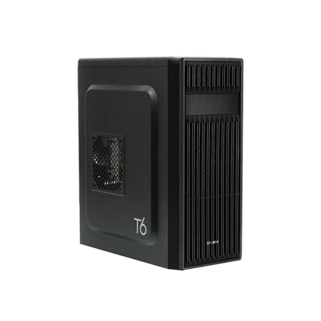 Корпус Zalman Корпус Zalman T6, без БЖ, 1xUSB3.0, 2xUSB2.0, 1x120mm Black fan, Perforated Side, ATX, Bl (T6) - 1