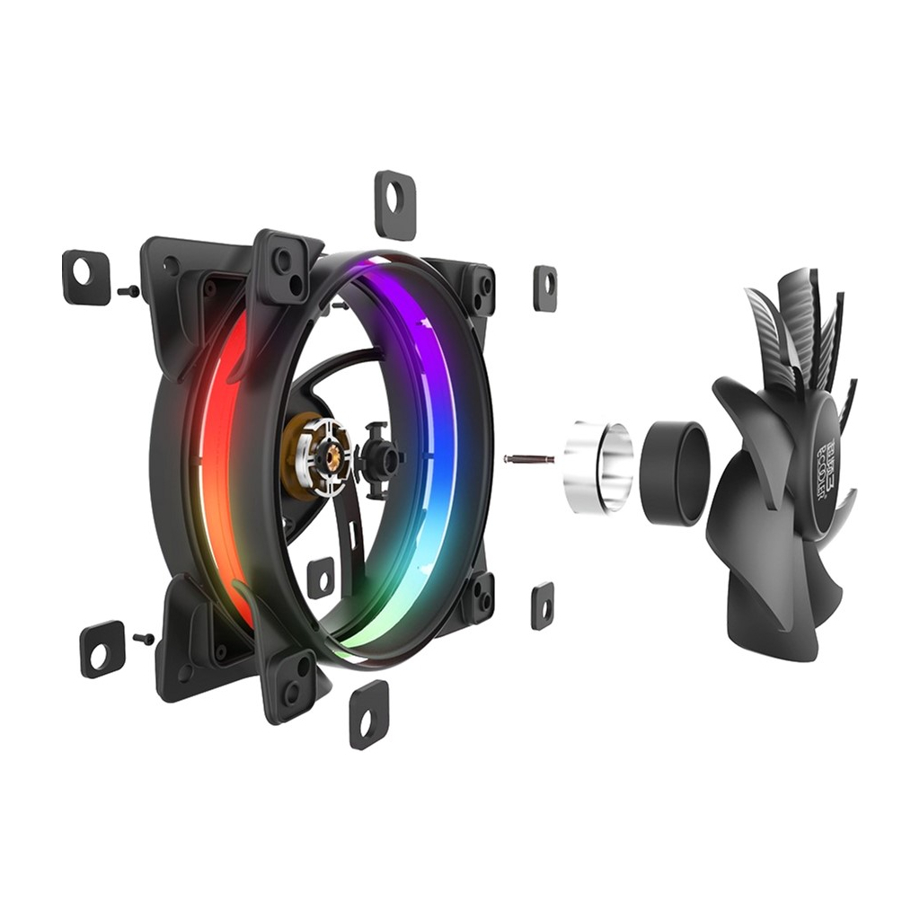 Кулер для корпуса PcСooler CORONA FRGB (Dual Ring) - 3