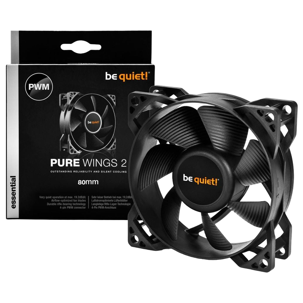 Кулер для корпуса Be quiet! Pure Wings 2 80mm PWM (BL037) - 3