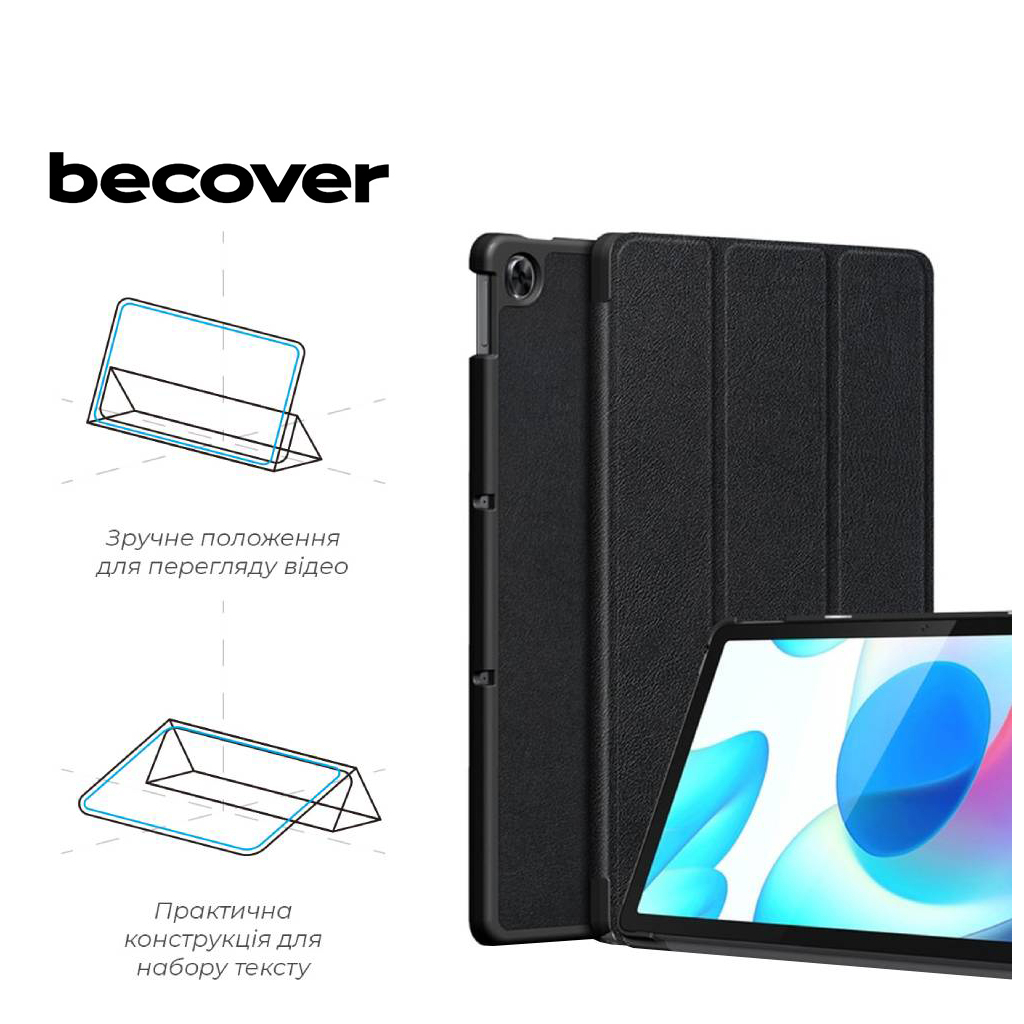Чехол для планшета BeCover Smart Case Realme Pad 10.4" Dark Green (708266) - 6