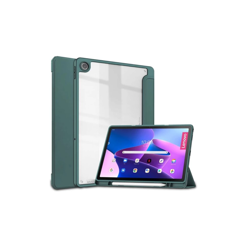 Чехол для планшета BeCover Soft Edge Pencil Mount Lenovo Tab M10 Plus TB-125F (3rd Gen) 10.61" Dark Green (708368) - 2