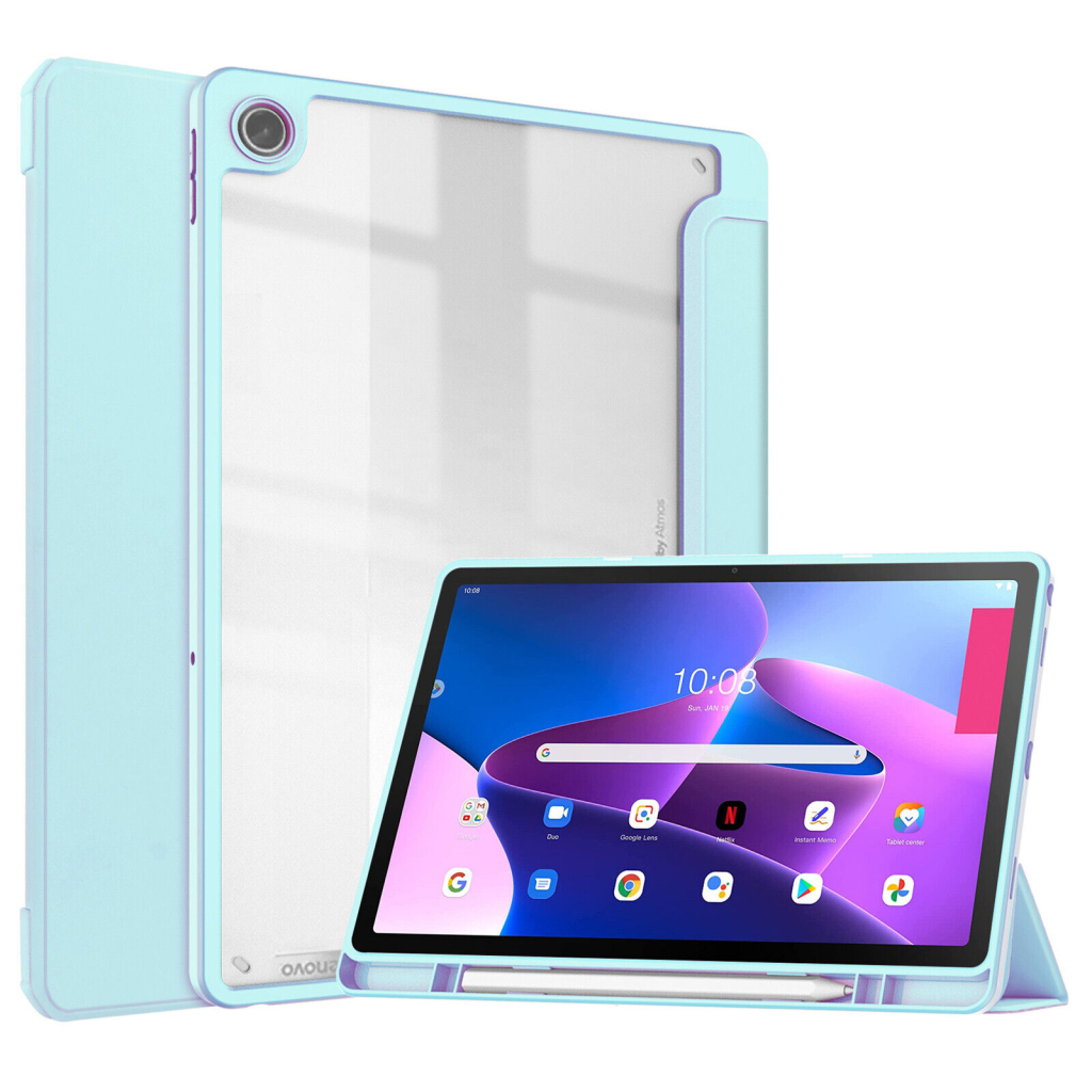 Чехол для планшета BeCover Soft Edge Pencil Mount Lenovo Tab M10 Plus TB-125F (3rd Gen) 10.61" Light Blue (708370) - 1