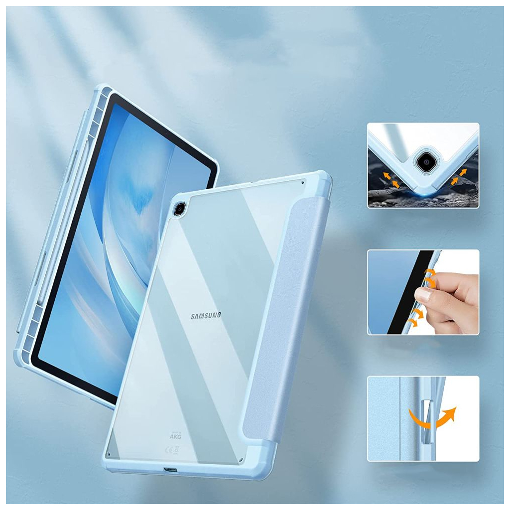 Чехол для планшета BeCover Soft Edge Pencil Mount Lenovo Tab M10 Plus TB-125F (3rd Gen) 10.61" Light Blue (708370) - 2
