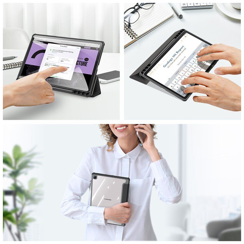 Чехол для планшета BeCover Soft Edge Pencil Mount Samsung Galaxy Tab S6 Lite 10.4 P610/P613/P615/P619 Black (708351) - 8