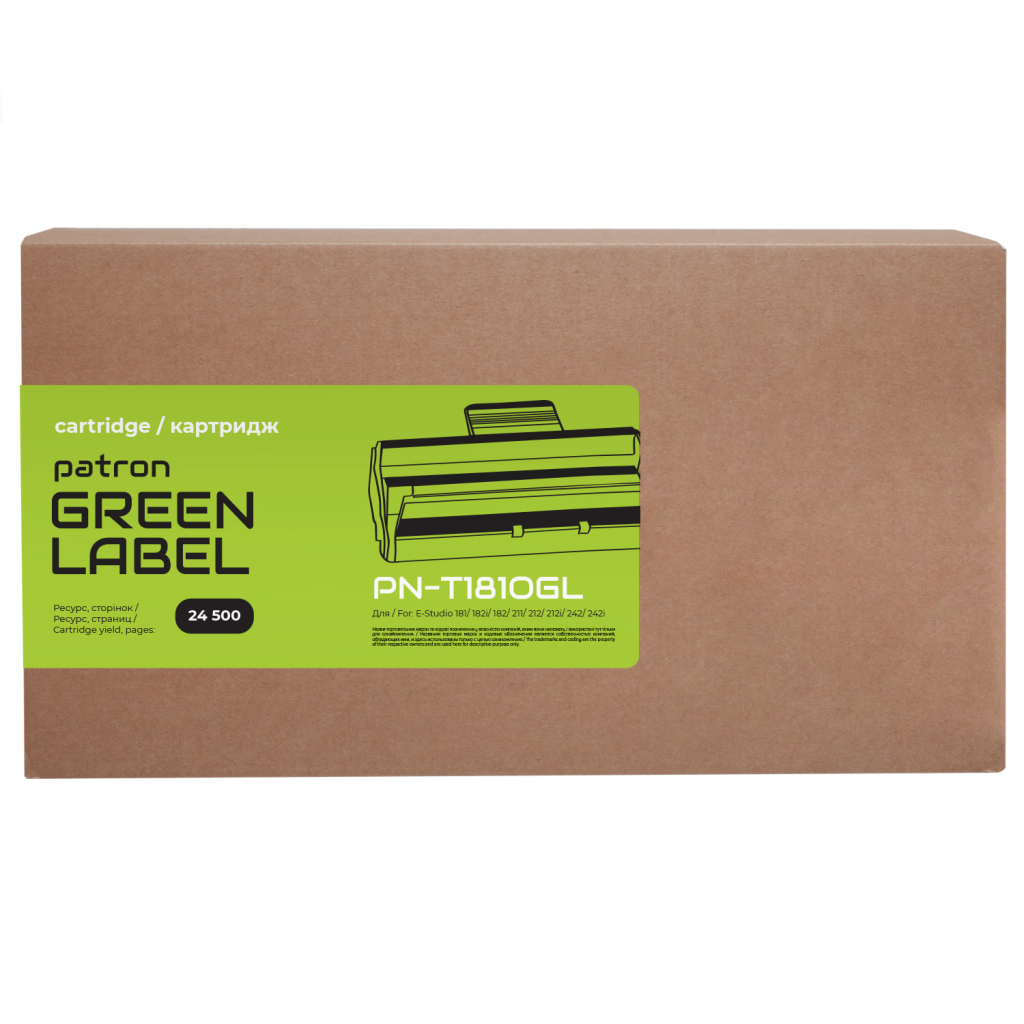 Тонер-картридж Patron Toshiba T-1810E Green Label (PN-T1810GL) - 1