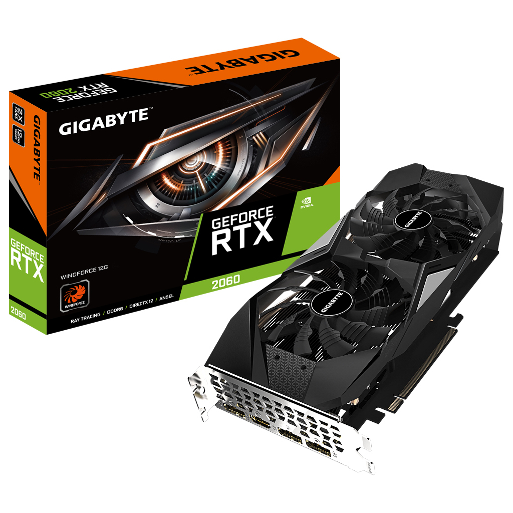 Видеокарта GIGABYTE GeForce RTX2060 12Gb WINDFORCE (GV-N2060WF2-12GD) - 7 Видеокарта GIGABYTE GeForce RTX2060 12Gb WINDFORCE (GV-N2060WF2-12GD) - 7
